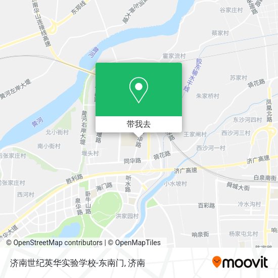 济南世纪英华实验学校-东南门地图