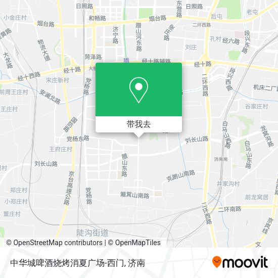 中华城啤酒烧烤消夏广场-西门地图
