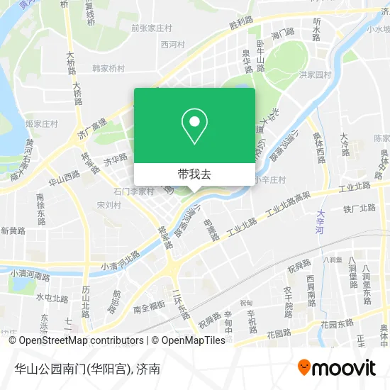 华山公园南门(华阳宫)地图