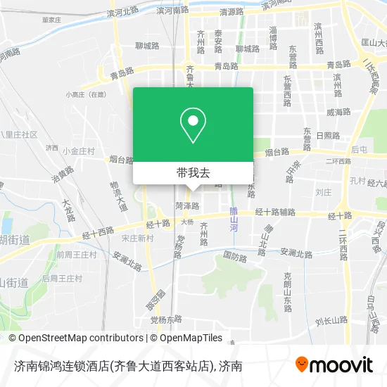 济南锦鸿连锁酒店(齐鲁大道西客站店)地图