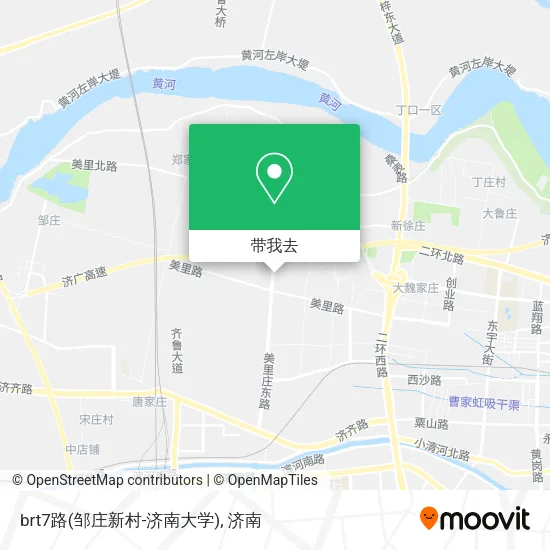 brt7路(邹庄新村-济南大学)地图