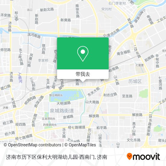 济南市历下区保利大明湖幼儿园-西南门地图
