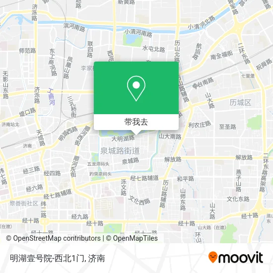 明湖壹号院-西北1门地图