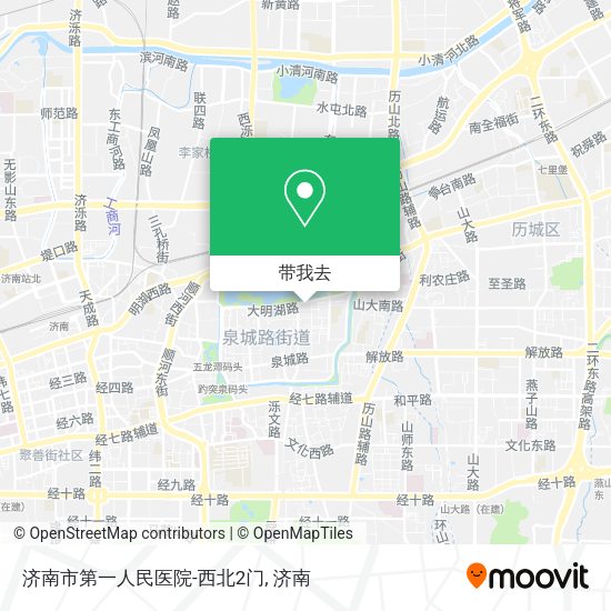 济南市第一人民医院-西北2门地图