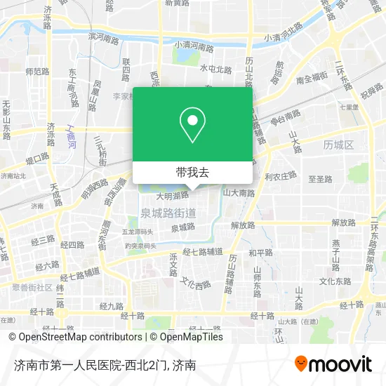 济南市第一人民医院-西北2门地图
