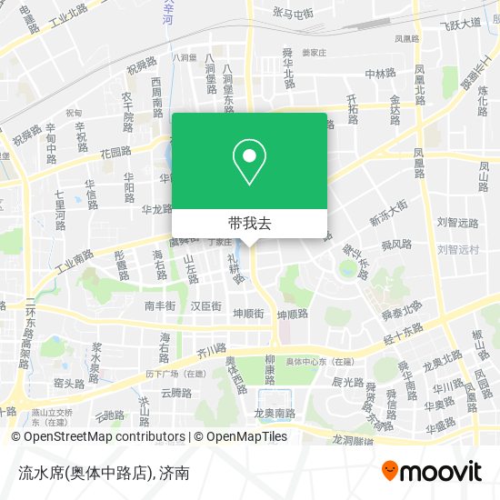 流水席(奥体中路店)地图