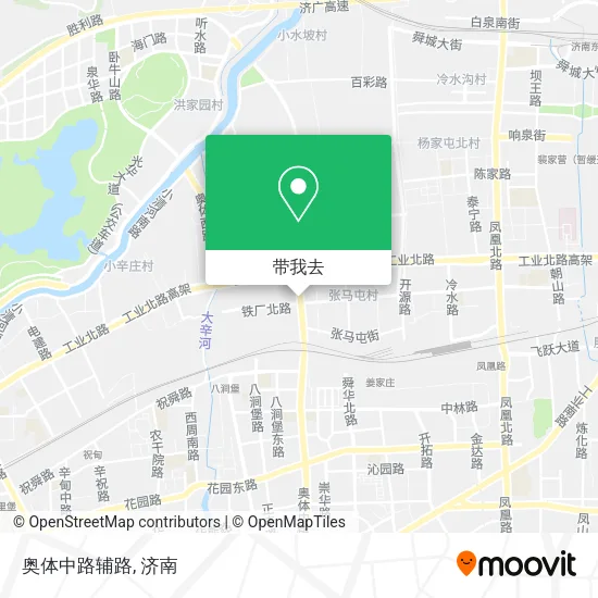 奥体中路辅路地图
