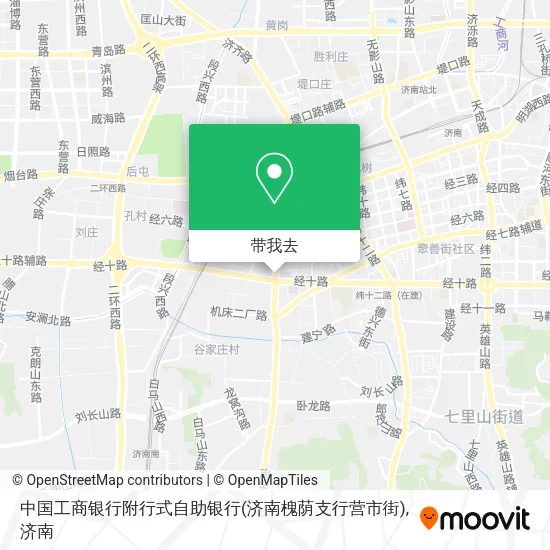 中国工商银行附行式自助银行(济南槐荫支行营市街)地图