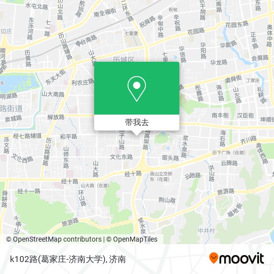 k102路(葛家庄-济南大学)地图