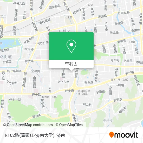 k102路(葛家庄-济南大学)地图