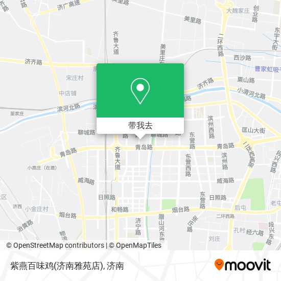 紫燕百味鸡(济南雅苑店)地图