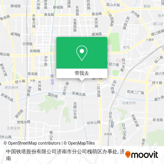 中国铁塔股份有限公司济南市分公司槐萌区办事处地图