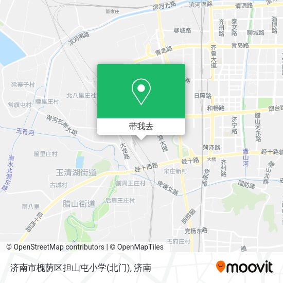 济南市槐荫区担山屯小学(北门)地图