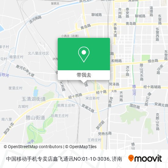 中国移动手机专卖店鑫飞通讯NO:01-10-3036地图