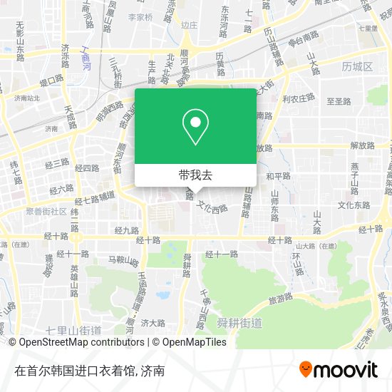 在首尔韩国进口衣着馆地图