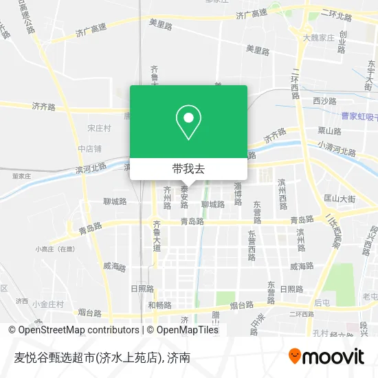 麦悦谷甄选超市(济水上苑店)地图