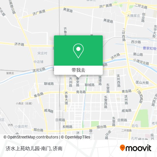济水上苑幼儿园-南门地图