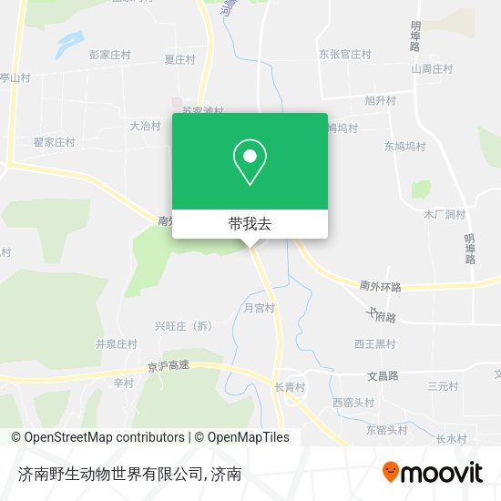 济南野生动物世界有限公司地图