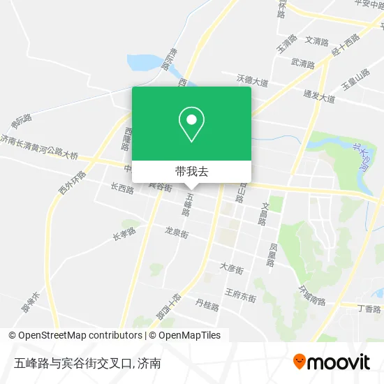 五峰路与宾谷街交叉口地图