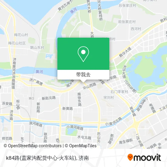 k84路(盖家沟配货中心-火车站)地图