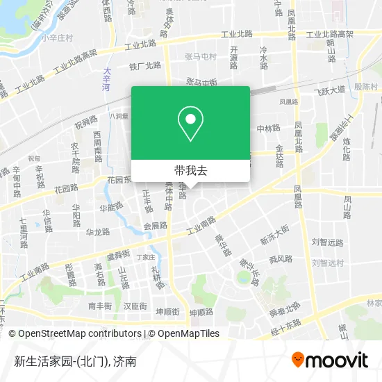 新生活家园-(北门)地图