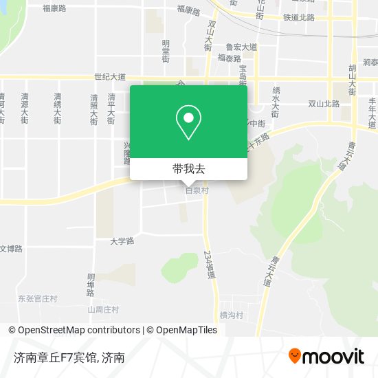 济南章丘F7宾馆地图