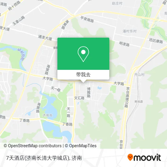7天酒店(济南长清大学城店)地图