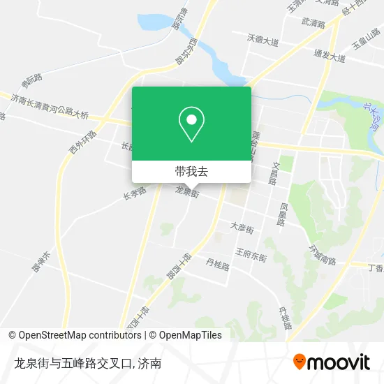 龙泉街与五峰路交叉口地图