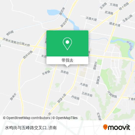 水鸣街与五峰路交叉口地图