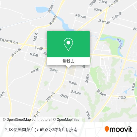 社区便民肉菜店(五峰路水鸣街店)地图
