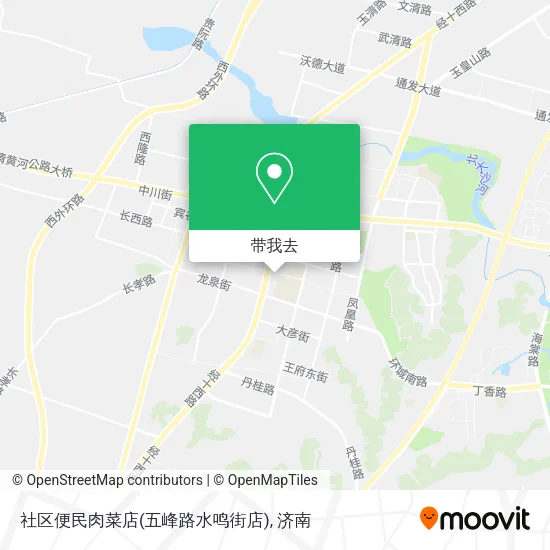 社区便民肉菜店(五峰路水鸣街店)地图