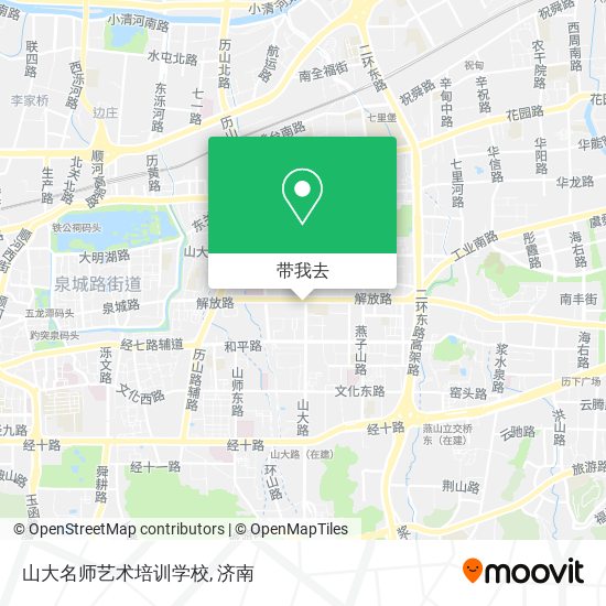 山大名师艺术培训学校地图
