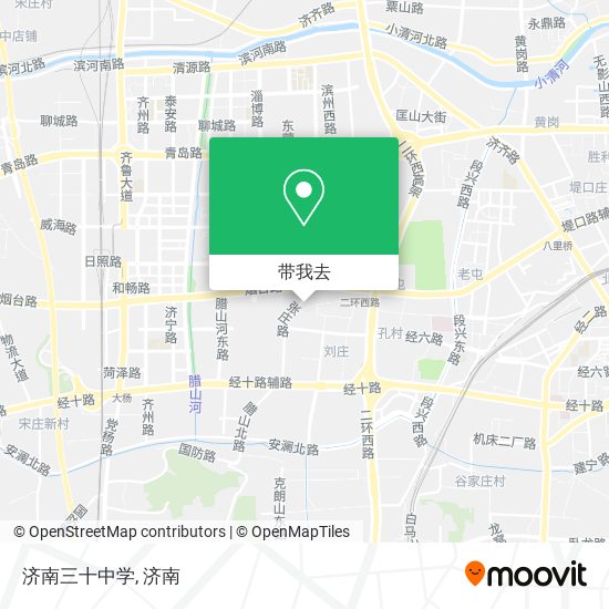 济南三十中学地图