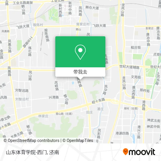 山东体育学院-西门地图