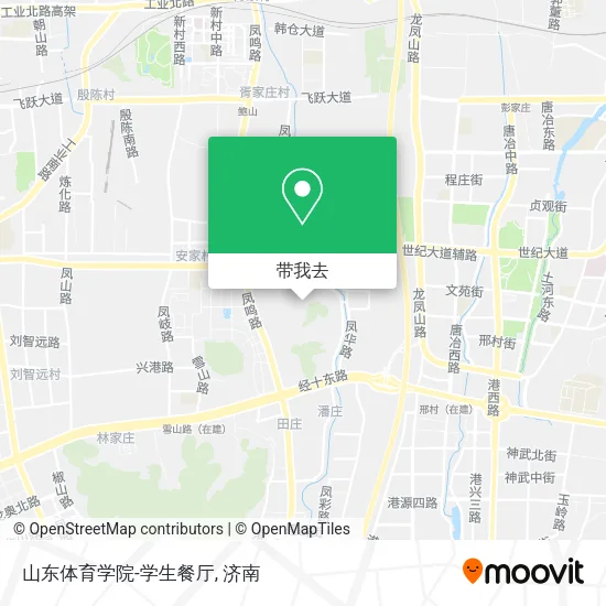 山东体育学院-学生餐厅地图