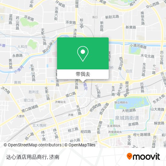 达心酒店用品商行地图