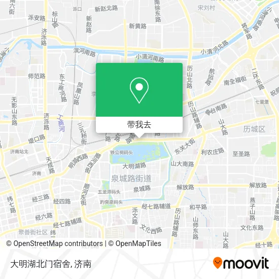 大明湖北门宿舍地图