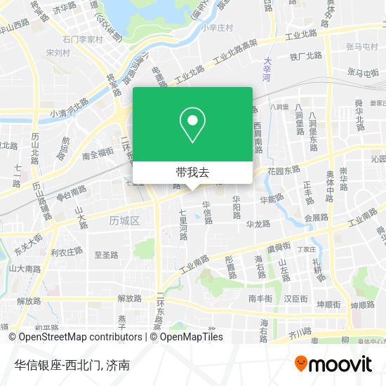华信银座-西北门地图