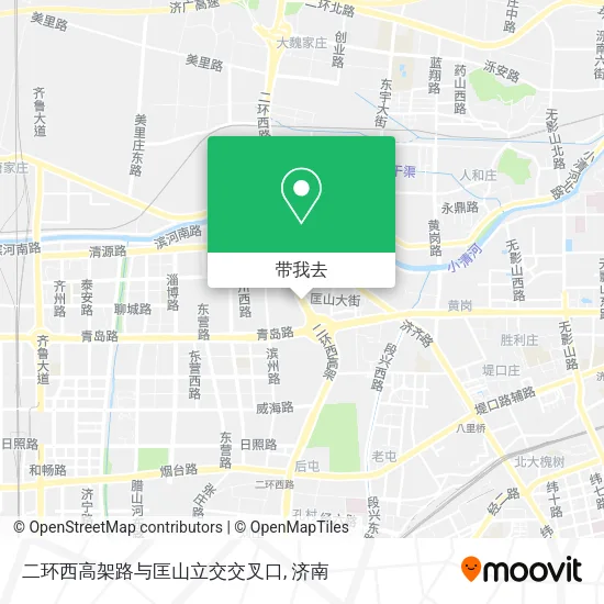二环西高架路与匡山立交交叉口地图