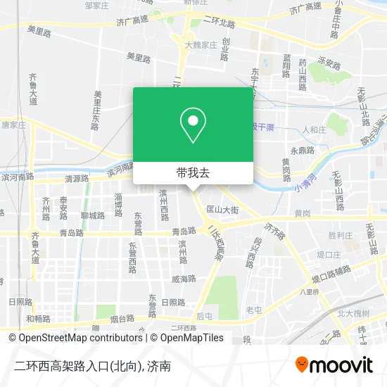 二环西高架路入口(北向)地图