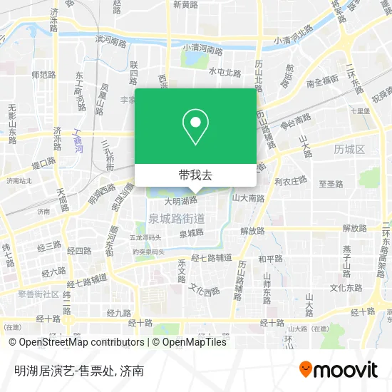 明湖居演艺-售票处地图