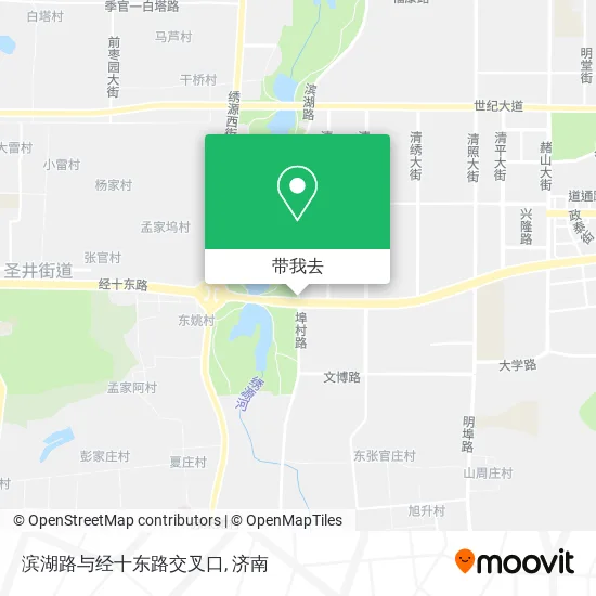 滨湖路与经十东路交叉口地图