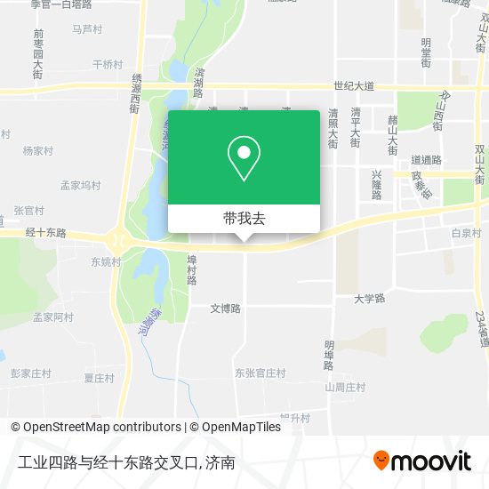 工业四路与经十东路交叉口地图