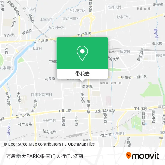 万象新天PARK郡-南门人行门地图