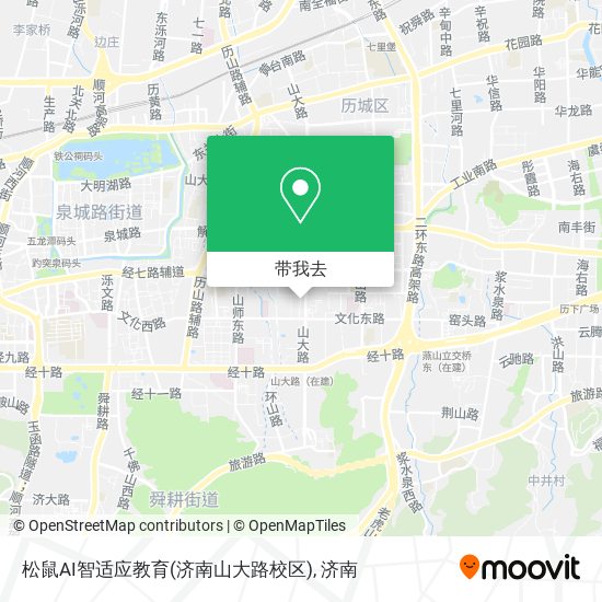 松鼠AI智适应教育(济南山大路校区)地图