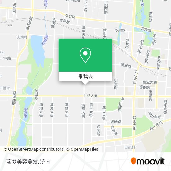 蓝梦美容美发地图