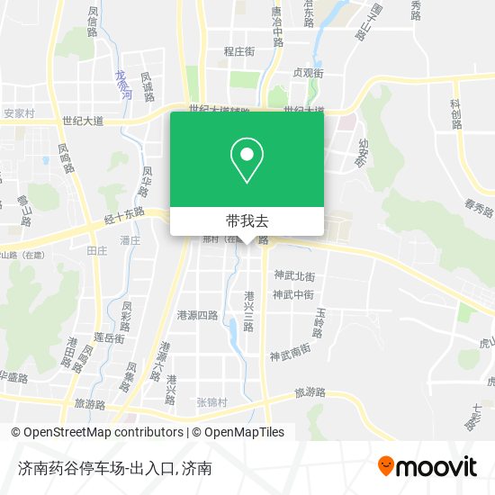 济南药谷停车场-出入口地图