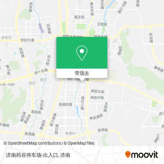 济南药谷停车场-出入口地图
