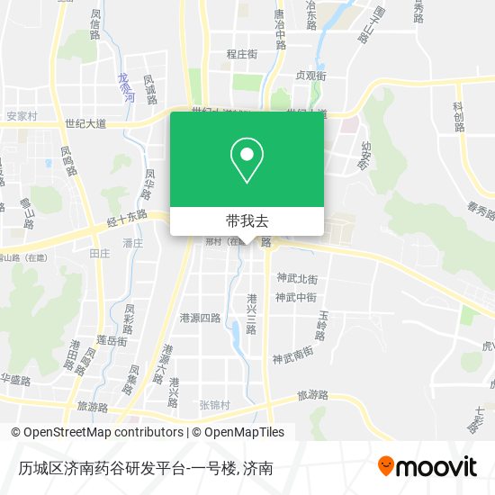 历城区济南药谷研发平台-一号楼地图
