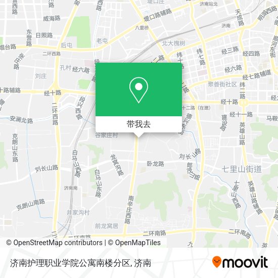 济南护理职业学院公寓南楼分区地图